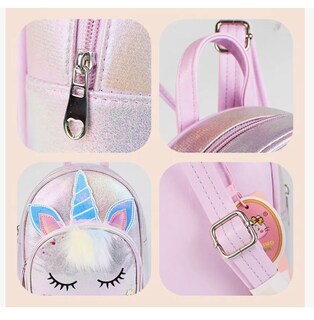 Foto 6 | Foto 6 | Mochila De Lentejuelas Unicornio Para Niñas Bolsa Kinder Con Pelusa