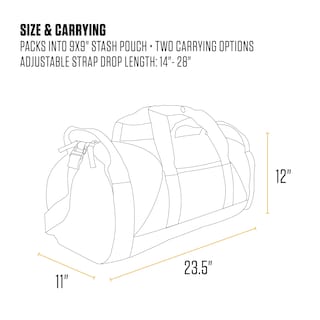 Foto 5 | Foto 5 | Bolsa De Lona Carhartt Classic Redonda Con Bolsa Multiusos De 40 Litros, Color Negro - Venta Internacional.