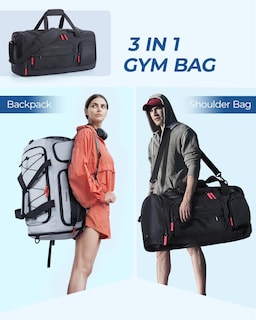 Foto 2 | Foto 2 | Bolsa De Gimnasio Bagsmart Large 63 L Con Compartimento Para Portátil Para Mujeres Y Hombres - Venta Internacional.