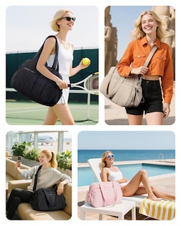 Foto 6 | Foto 6 | Bolsa De Gimnasio Bagsmart Duffle Para Mujer, Bolsa De Viaje De 24 Litros, Color Rosa Opaco - Venta Internacional.