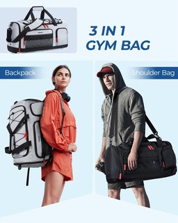 Foto 3 | Foto 3 | Bolsa Deportiva De Viaje Bagsmart De 35 Litros Con Compartimento Para Zapatos - Venta Internacional.