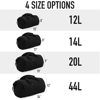Foto 3 | Foto 3 | Bolsa De Lona Rothco, Bolsa De Lona Para Gimnasio, Negra, 19 - Venta Internacional.