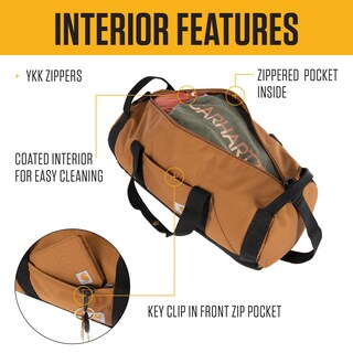 Foto 3 | Foto 3 | Bolsa De Lona Carhartt Classic Redonda Con Bolsa Multiusos De 25 Litros, Color Marrón - Venta Internacional.