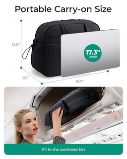 Foto 2 | Foto 2 | Bolsa De Viaje Bagsmart, Ligera, De Mano, De Fin De Semana, Color Negro - Venta Internacional.