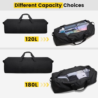Foto 6 | Foto 6 | Bolsa De Viaje Vorspack 180 L Extra Grande Para Viajes, Color Negro - Venta Internacional.