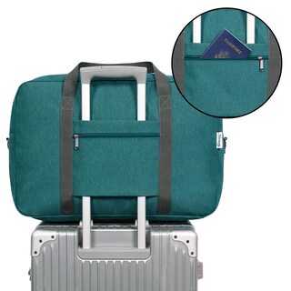 Foto 5 | Foto 5 | Bolsa De Mano Plegable Narwey Para United Airlines 40 L, Color Verde Azulado - Venta Internacional.