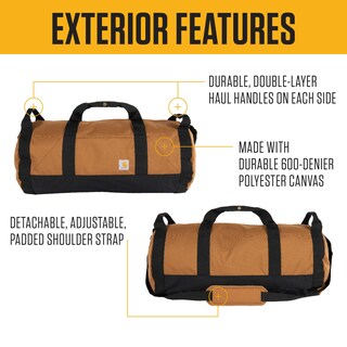 Foto 2 | Foto 2 | Bolsa De Lona Carhartt Classic Redonda De 60 Litros Con Puerto Multiusos - Venta Internacional.