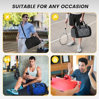 Foto 7 | Foto 7 | Bolsa De Gimnasio Vorspack Para Hombre De 53 Litros Con Compartimento Para Zapatos, Color Gris - Venta Internacional.