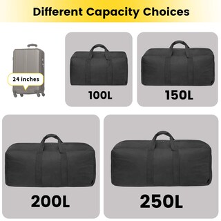 Foto 7 | Foto 7 | Bolsa De Viaje Vorspack Extra Grande De 150 Litros, Color Negro - Venta Internacional.