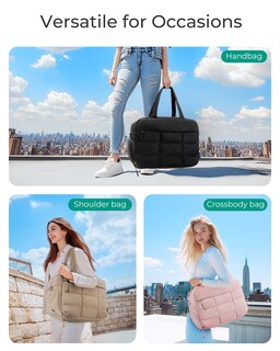 Foto 5 | Foto 5 | Bolsa De Gimnasio Bagsmart Para Mujer Resistente Al Agua Weekender Camel - Venta Internacional.