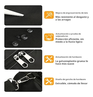 Foto 5 | Foto 5 | Maleta Lab.g Deportiva Impermeable Bolsillos Negro