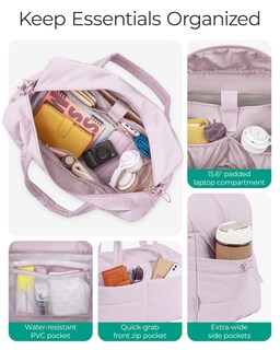 Foto 3 | Foto 3 | Bolsa De Gimnasio Bagsmart Para Mujer Con Neceser 31 L Resistente Al Agua - Venta Internacional.