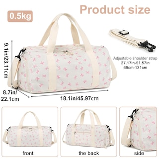 Foto 5 | Foto 5 | Bolsa Deportiva Ledaou  Bolsa De Lona Deportiva Para Fin De Semana  Impermeable Para Niñas - Venta Internacional.