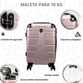 Foto 2 | Foto 2 | Maleta Jony 10 Kg de Mano 20 Pulgadas Resistente Al Agua Con Ruedas 360° Asa Telescópica Con Candado Fijo De Seguridad