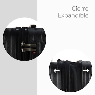 Foto 4 | Foto 4 | Maleta Carry On De 18'' 8 Kg Con Candado Llantas Removibles Cierre Expandible