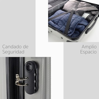 Foto 5 | Foto 5 | Maleta Carry On De 18'' 8 Kg Con Candado Llantas Removibles Cierre Expandible