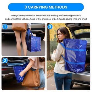 Foto 4 | Foto 4 | Moving Bags Simple Deluxe Extra Grandes Paquete De 12 Azul - Venta Internacional.