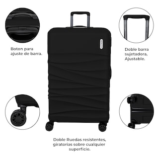 Foto 3 | Foto 3 | Juego De 3 Maletas Rígidas Con Ruedas 360 Marca Gravita