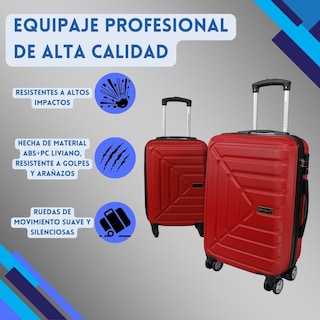 Foto 2 | Foto 2 | Juego De 2 Maletas Richmount Sailer 18'' Y 20'' Color Rojo