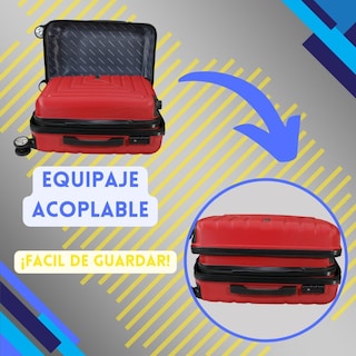 Foto 4 | Foto 4 | Juego De 2 Maletas Richmount Sailer 18'' Y 20'' Color Rojo