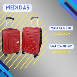Foto 5 | Foto 5 | Juego De 2 Maletas Richmount Sailer 18'' Y 20'' Color Rojo
