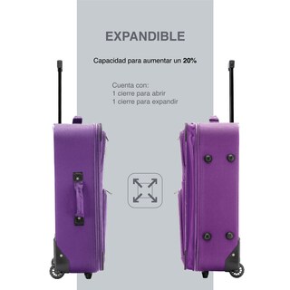 Foto 4 | Foto 4 | Juego de Maleta 20'' + Neceser 15'' Fly and Trip Medellín Maroados