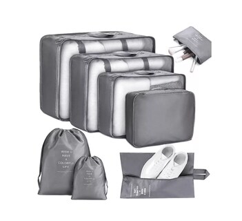 Foto 1 | Foto 1 | 8pcs Bolsas Organizadoras De Maletas Para Viaje Impermeable