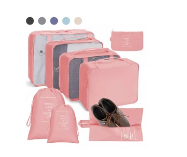 Foto 1 | Foto 1 | 8pcs Bolsas Organizadoras De Maletas Para Viaje Impermeable