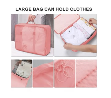 Foto 3 | Foto 3 | 8pcs Bolsas Organizadoras De Maletas Para Viaje Impermeable