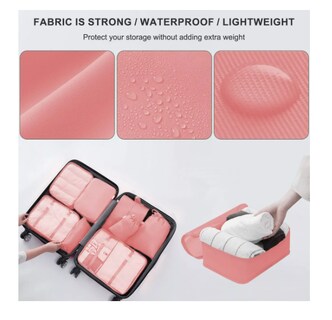 Foto 4 | Foto 4 | 8pcs Bolsas Organizadoras De Maletas Para Viaje Impermeable