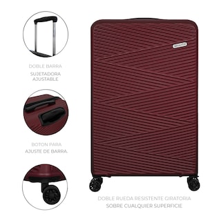 Foto 3 | Foto 3 | Juego De 3 Maletas Rígidas Con Ruedas 360 Y Candado Tsa Marca Gravita