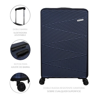 Foto 3 | Foto 3 | Juego De 3 Maletas Rígidas Con Ruedas 360 Y Candado Tsa Marca Gravita