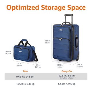 Foto 4 | Foto 4 | Juego De Equipaje Carry On Maleta de 23 Pulgadas Y Bolsa De 15 Pulgadas - Venta Internacional