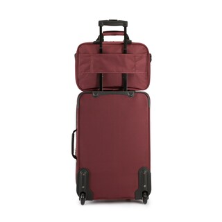 Foto 6 | Foto 6 | Juego de Equipaje Amazon Basics Carry On de 23\" con Bolsa de Mano Rojo - Venta Internacional