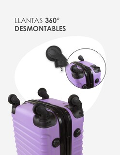 Foto 4 | Foto 4 | Juego de Maleta Etco Travel Lila 2 Piezas
