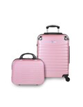 Set de Maleta + Neceser Etco Travel Rosa