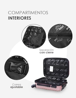 Foto 8 | Foto 8 | Set de Maleta + Neceser Etco Travel Rosa