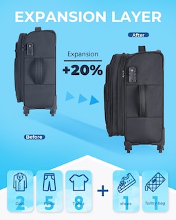 Foto 4 | Foto 4 | Bolsa De Equipaje Smart, Equipaje De Mano Ampliable De 50 Cm Con Ruedas Giratorias - Venta Internacional.