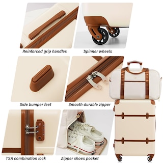 Foto 3 | Foto 3 | Set De Equipaje Coolife, Maleta De 3 Piezas, Policarbonato, Tapa Dura Con Cierre Tsa - Venta Internacional.