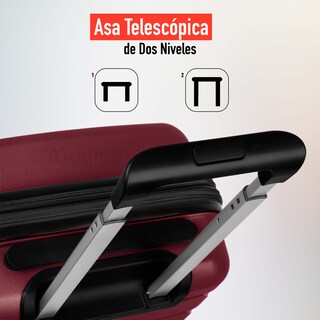 Foto 6 | Foto 6 | Magma Life Maleta De Viaje De 10 Kg Star Carry On, Cierre Expandible Mayor Capacidad, Candado Tsa, Pp Alta Tecnologia, 8 Ruedas