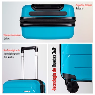 Foto 4 | Foto 4 | Magma Life Maleta De Viaje De 10 Kg Star Carry On, Cierre Expandible Mayor Capacidad, Candado Tsa, Pp Alta Tecnologia, 8 Ruedas