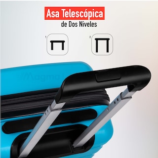 Foto 7 | Foto 7 | Magma Life Maleta De Viaje De 10 Kg Star Carry On, Cierre Expandible Mayor Capacidad, Candado Tsa, Pp Alta Tecnologia, 8 Ruedas