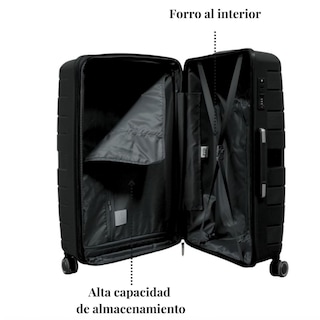 Foto 5 | Foto 5 | Maleta de Viaje T-travel Infinity Vertical con Ruedas Negra