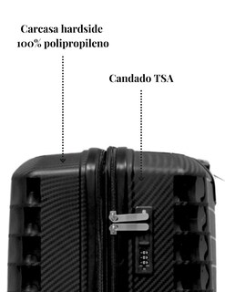 Foto 4 | Foto 4 | Maletas de Viaje T-Travel Tech de Polipropileno Negro