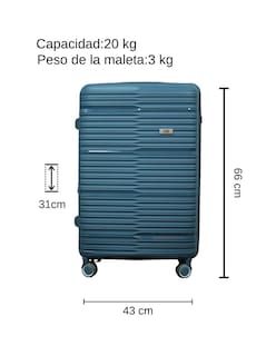 Foto 2 | Foto 2 | Maleta de Viaje T-travel Wandelust Vertical con Ruedas Azul