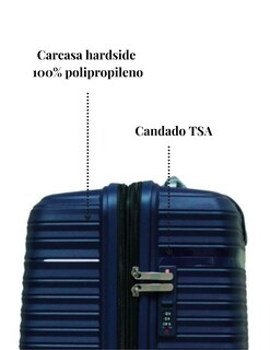 Foto 3 | Foto 3 | Maletas de Viaje T-travel Wandelust Azul Grande