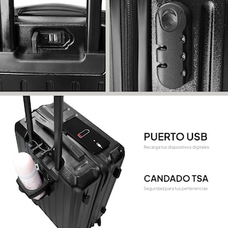 Foto 7 | Foto 7 | Maleta Carry On Con Carga Usb y Equipaje de Mano Andromeda Inc