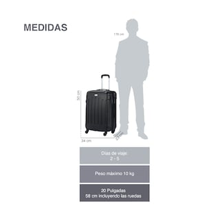 Foto 3 | Foto 3 | Maleta Abs Negra Fly and Trip Tokio 20''