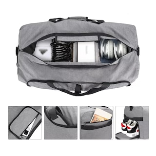 Foto 2 | Foto 2 | Mochila De Viaje Plegable Maleta Deportiva Gris