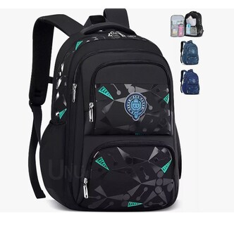 Foto 2 | Foto 2 | Mochila Escolar Viaje Mochila De Transporte 30l Grande Espacio Antirrobo Bolsa Mochila Escolar Impermeable Color Negro Wünd
